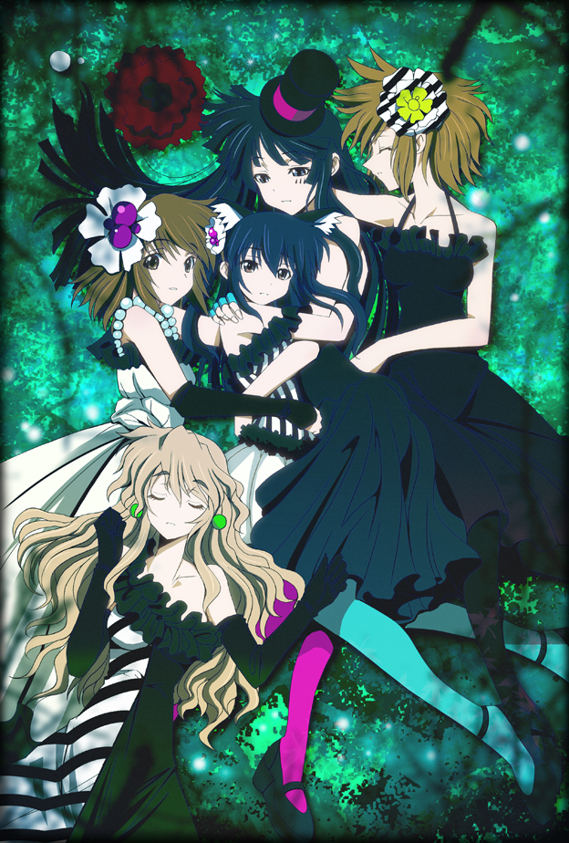 akiyama mio, nakano azusa, hirasawa yui, tainaka ritsu, and kotobuki tsumugi (k-on!) drawn by oobayashi_mori