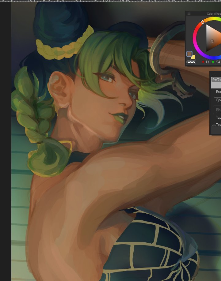 kujo jolyne (jojo no kimyou na bouken and 1 more) drawn by seraph_(sera_phiel)