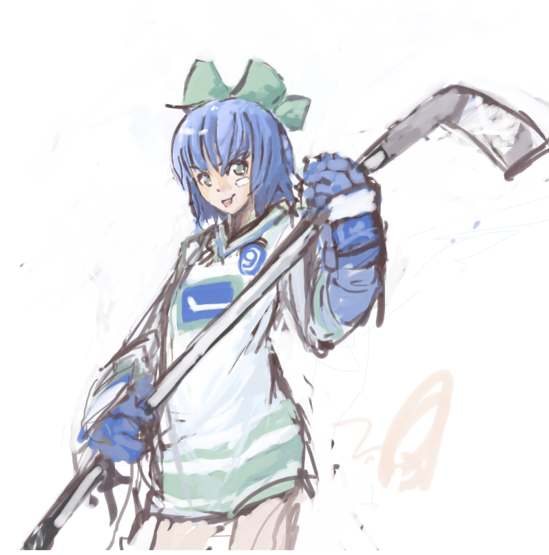 cirno (touhou and 2 more) drawn by panties_(pantsu-pirate)