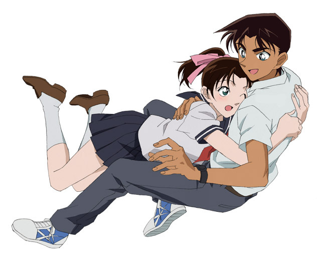 hattori heiji and tooyama kazuha (meitantei conan) drawn by mochizuki_(wakadori)
