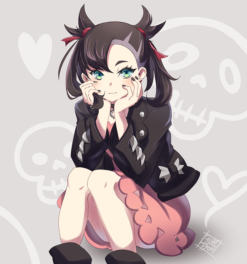 marnie (pokemon and 1 more) drawn by gurepyon
