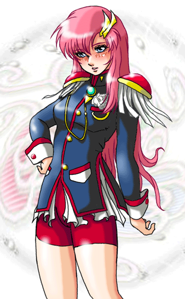 tenjou utena and lacus clyne (gundam and 3 more) drawn by liger-zero_(monmonfactory)