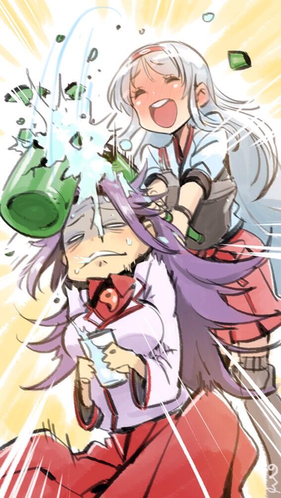 shoukaku and jun'you (kantai collection) drawn by nonco