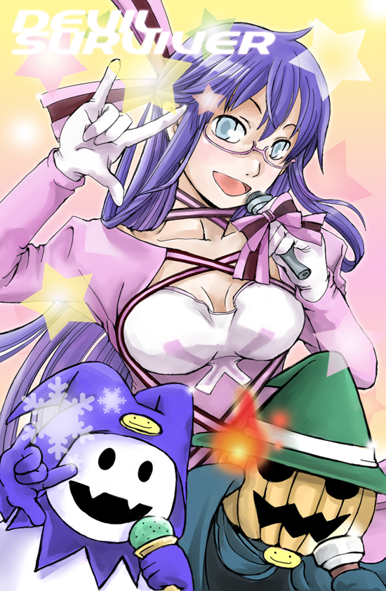 jack frost, pyro jack, and komaki midori (macross and 3 more) drawn by jouban