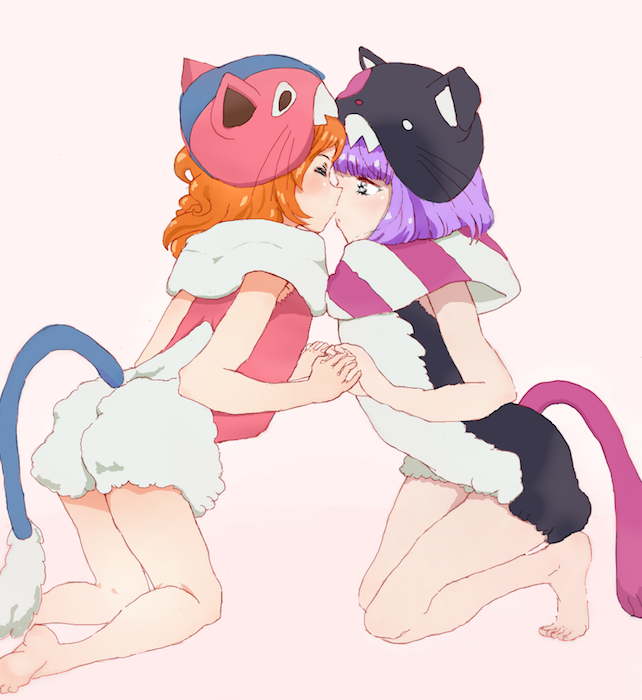 ozora akari and hikami sumire (aikatsu!) drawn by sasaki_kouji