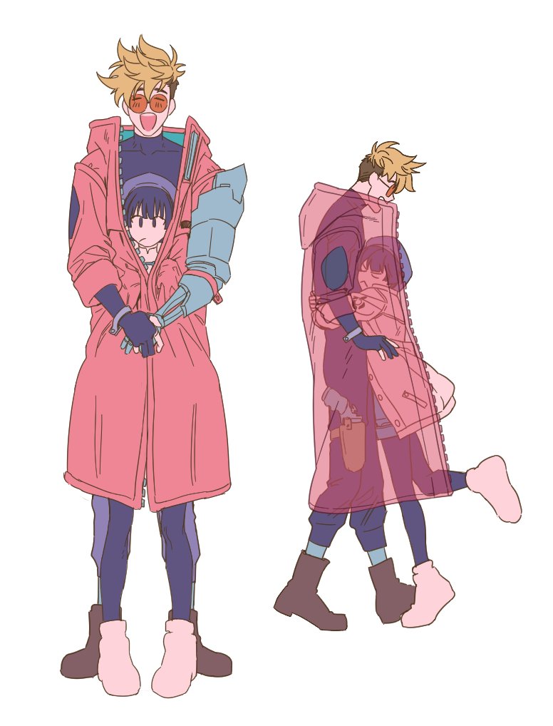 vash the stampede and meryl stryfe (trigun and 1 more) drawn by trigunzf