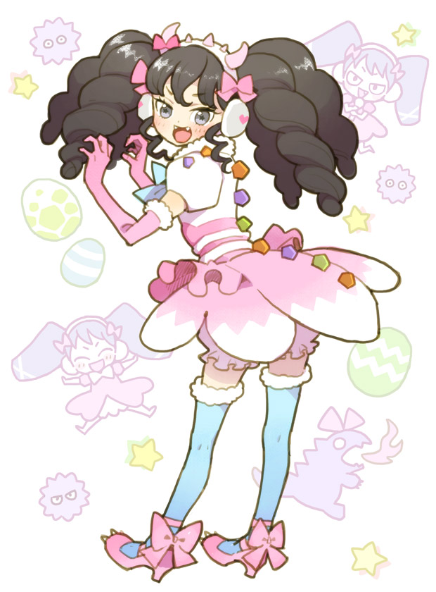 gaaruru (pretty series and 1 more) drawn by uehasu_(drill'n_girl)