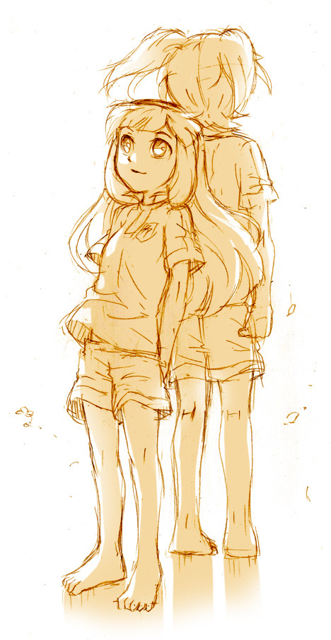 fei rune and nanobana kinako (inazuma eleven and 2 more) drawn by cr72