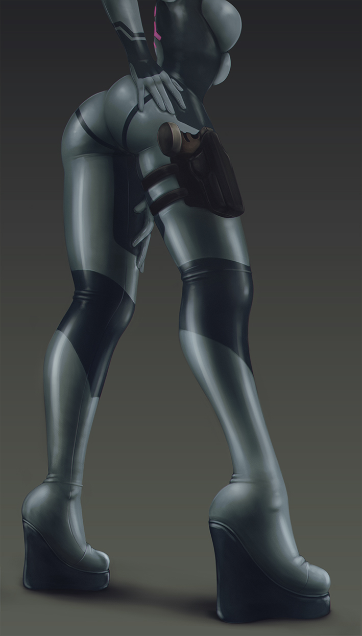 samus aran (metroid and 1 more) drawn by imp_(impractical)