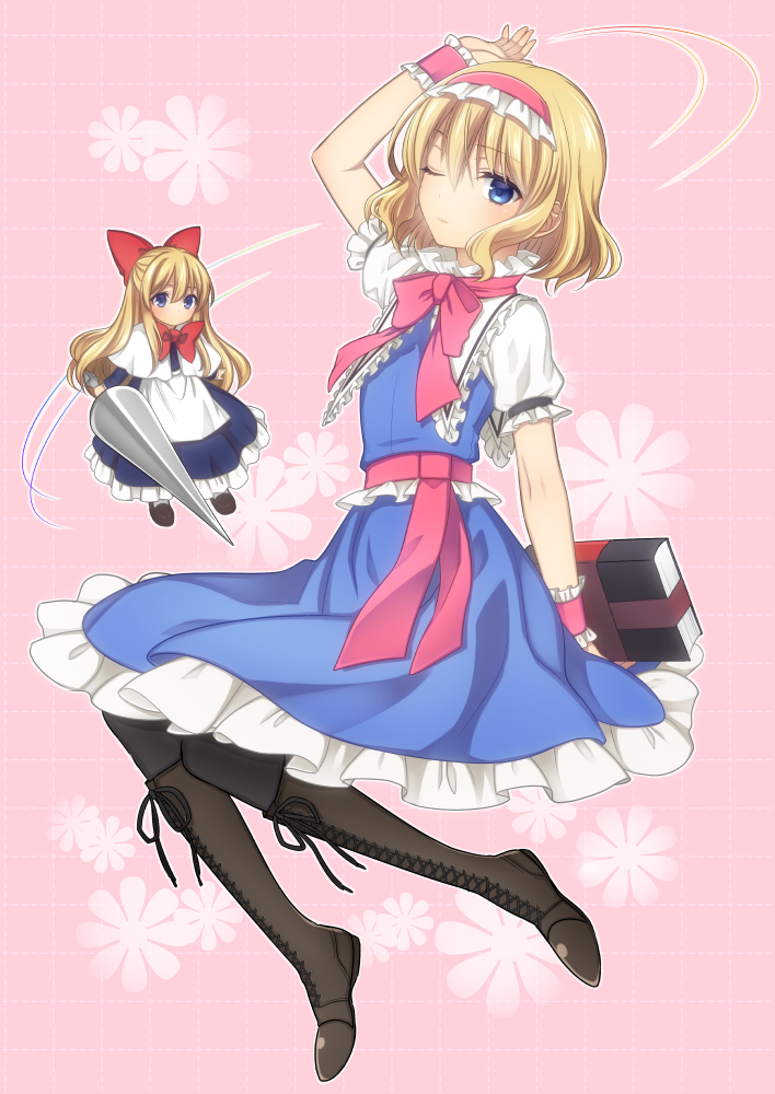 alice margatroid and shanghai doll (touhou) drawn by irino