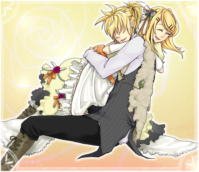 kagamine rin and kagamine len (vocaloid) drawn by hii_(air2754)