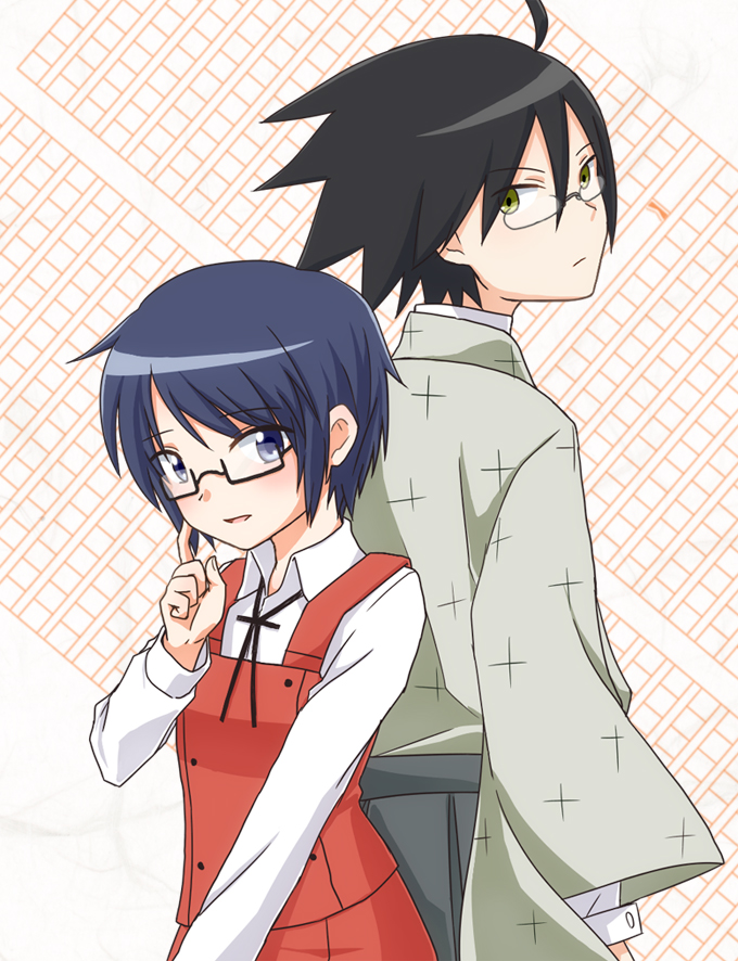 itoshiki nozomu and sae (sayonara zetsubou sensei and 2 more) drawn by minu