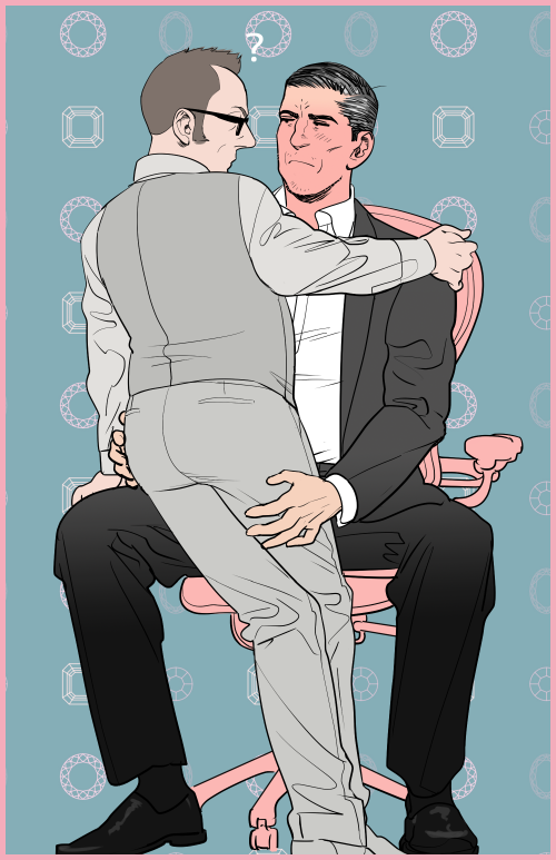 john reese and harold finch (person of interest) drawn by tabomi