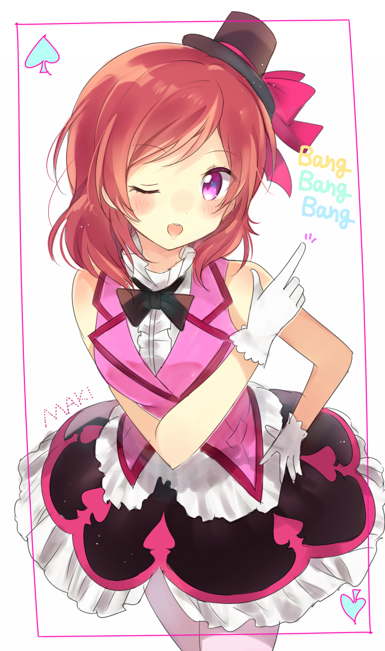 nishikino maki (love live! and 1 more) drawn by kakizato