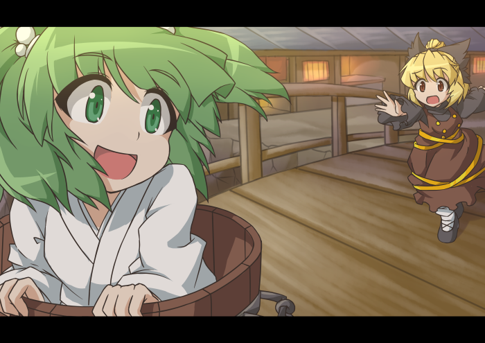 kurodani yamame and kisume (touhou) drawn by fun_bo