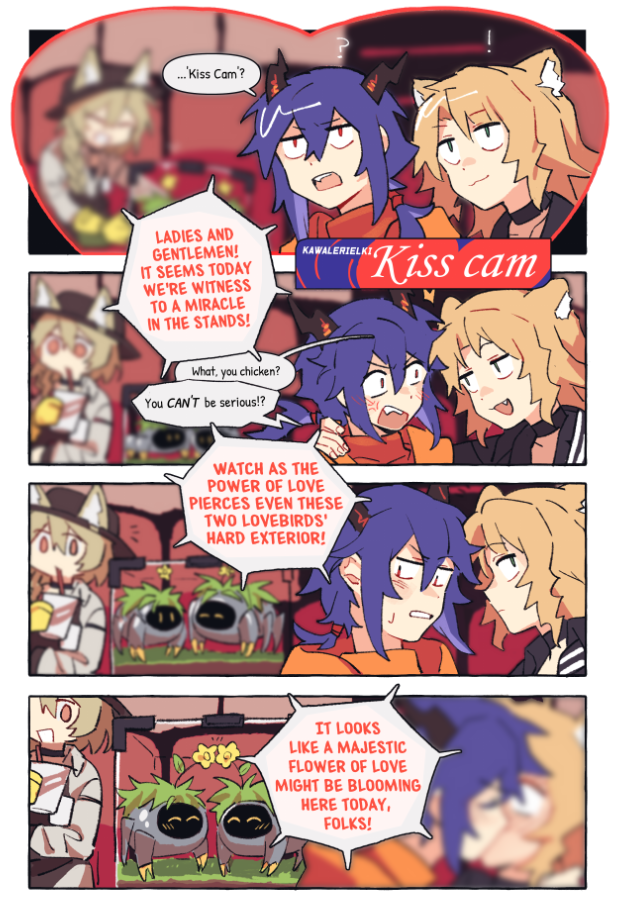 ch'en, swire, beanstalk, and domesticated metal crab (arknights and 1 more) drawn by vento