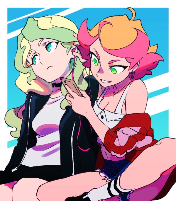 diana cavendish and amanda o'neill (little witch academia) drawn by miyazaki_shiori