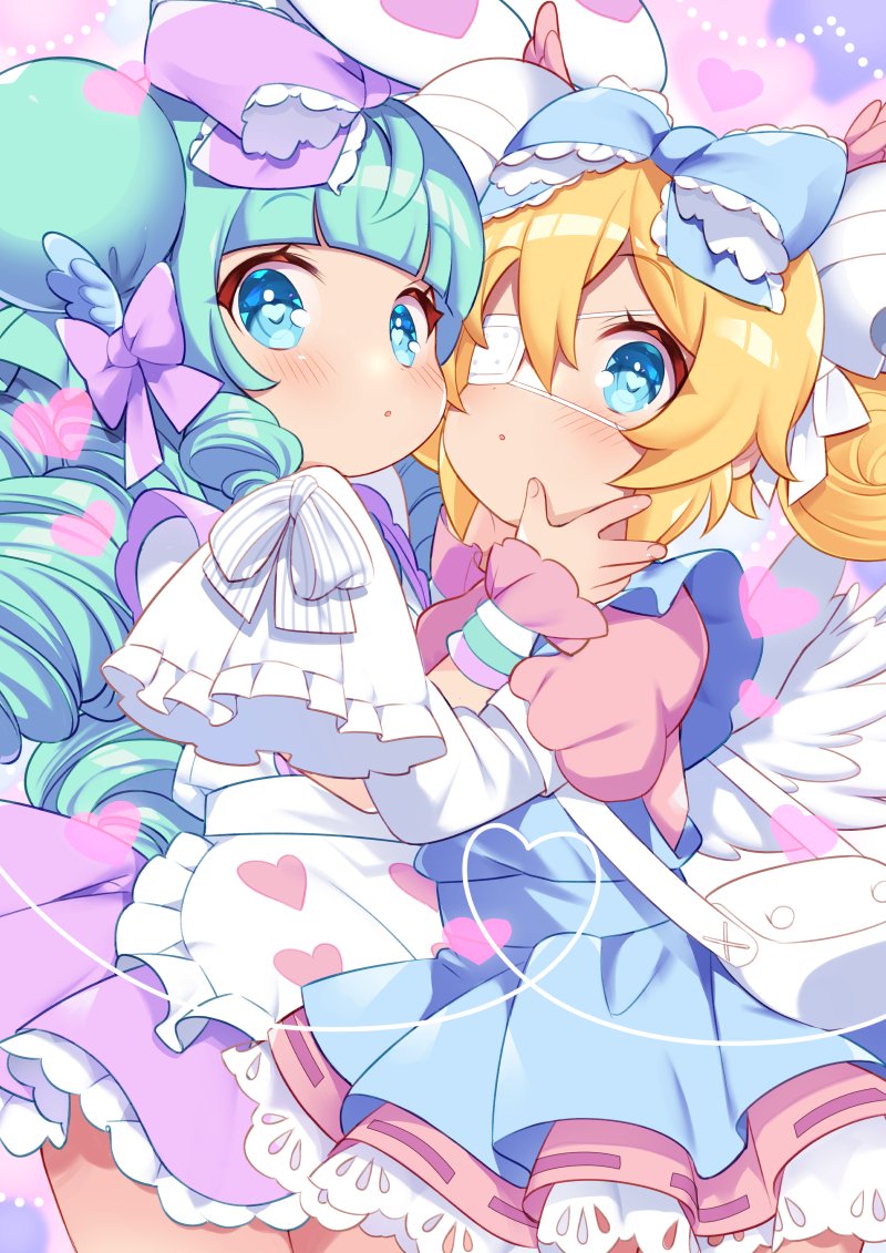 miruku and cutesu (original) drawn by msp_sammy