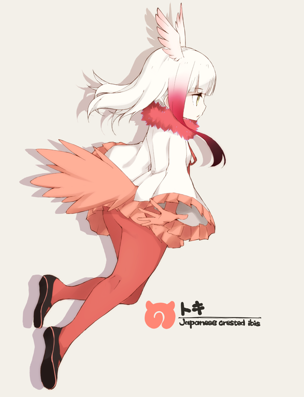 japanese crested ibis (kemono friends) drawn by shigino_sohuzi