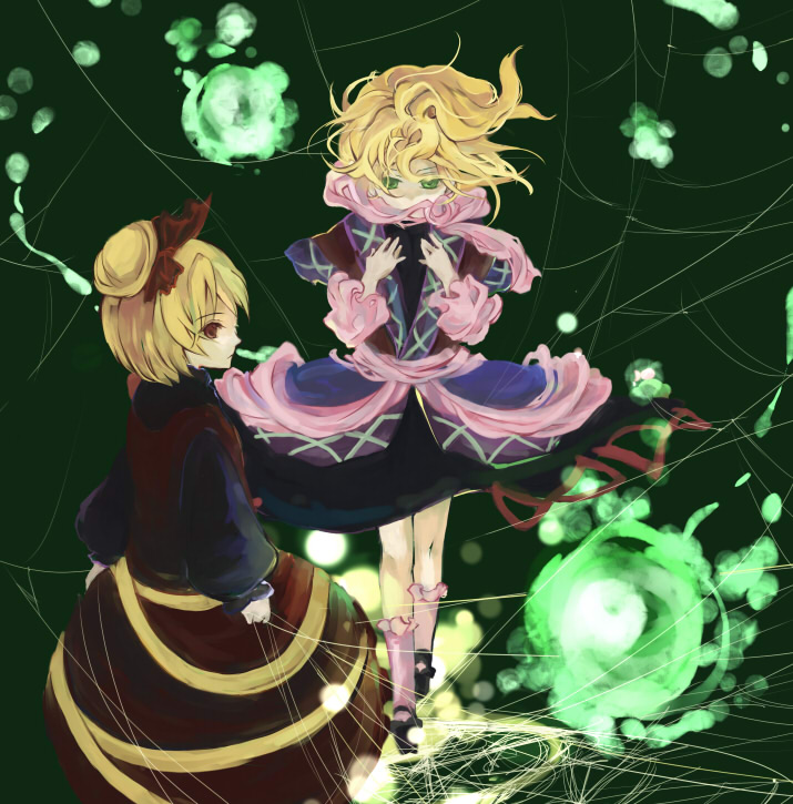 mizuhashi parsee and kurodani yamame (touhou) drawn by kakir
