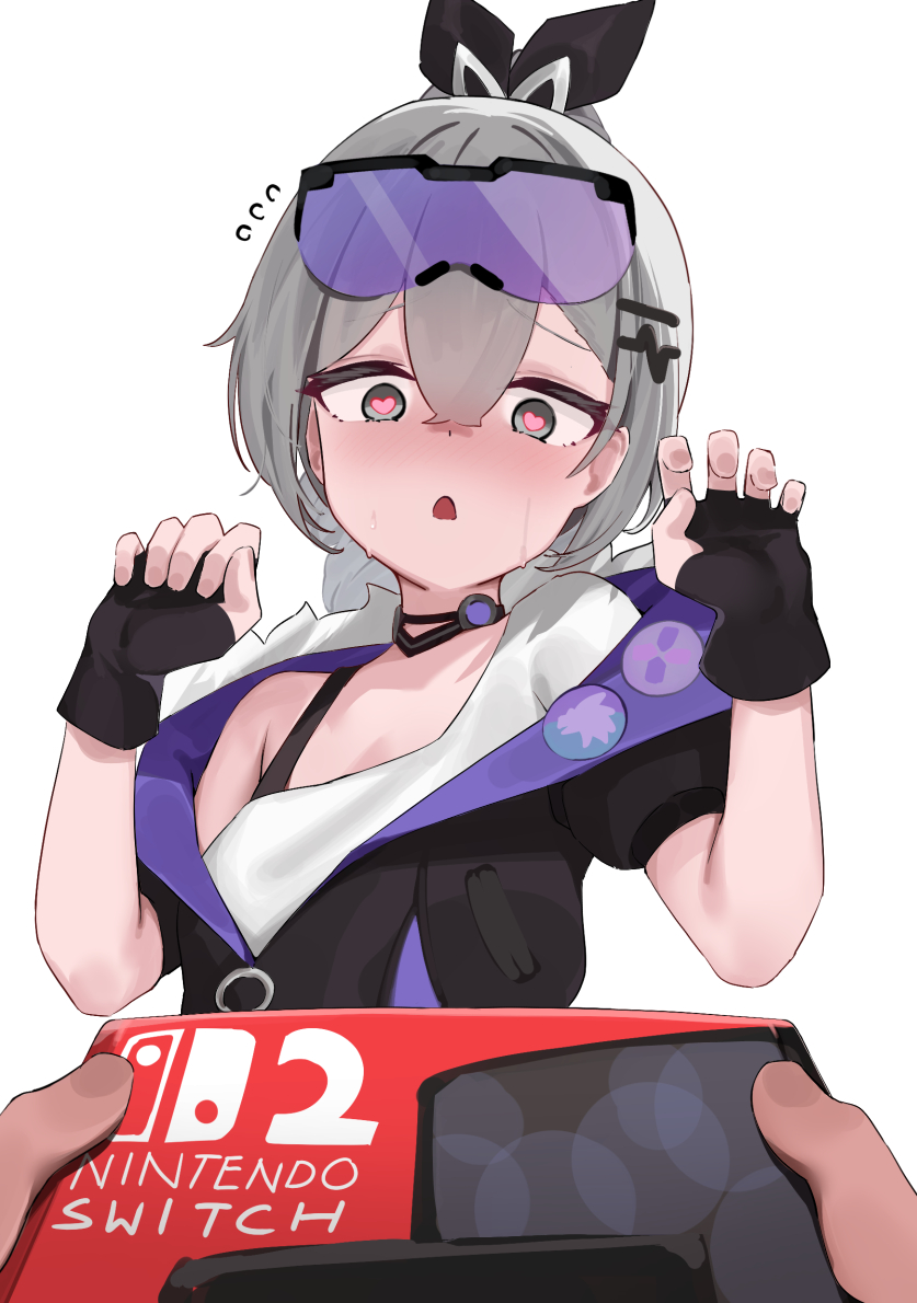 silver wolf (honkai and 1 more) drawn by skai_kun