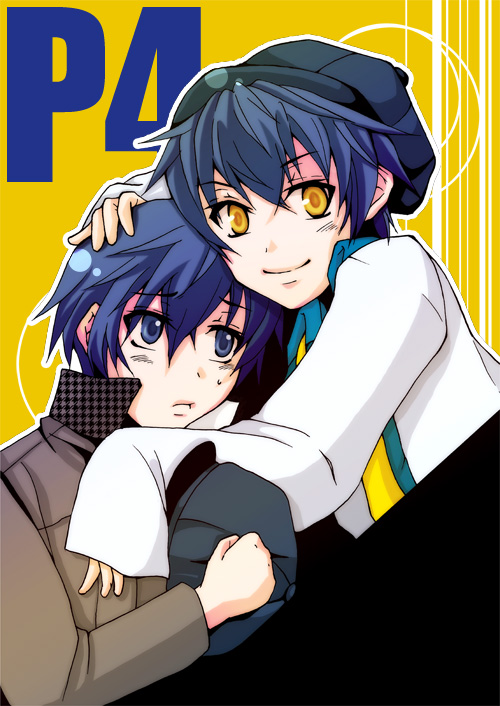 shirogane naoto and shadow naoto (persona and 1 more) drawn by yutori_ac