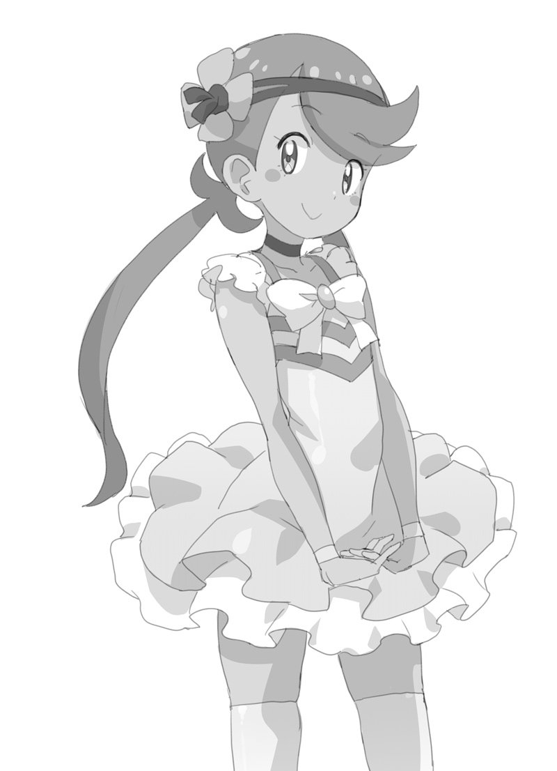 mallow (pokemon and 1 more) drawn by ookamiuo