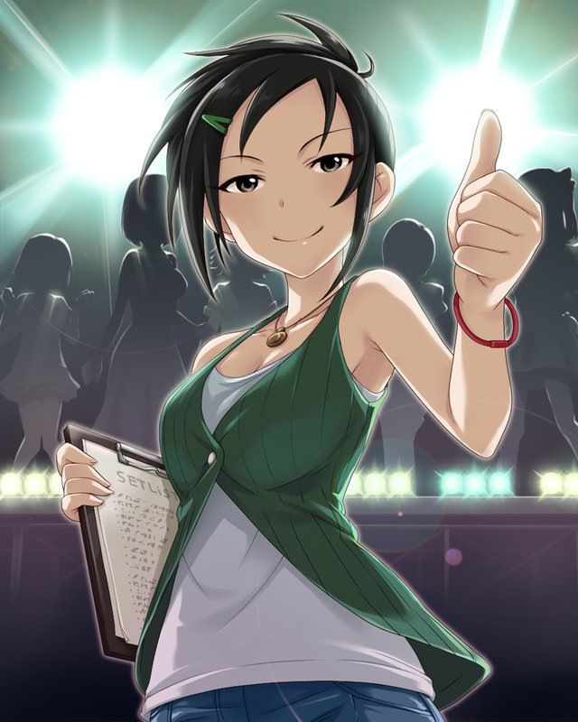 trainer and aoki rei (idolmaster and 1 more)