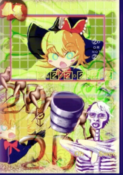 kirisame marisa, meguru, yuuhi, hirasawa susumu, and miura meat (touhou and 4 more) drawn by abeboukou