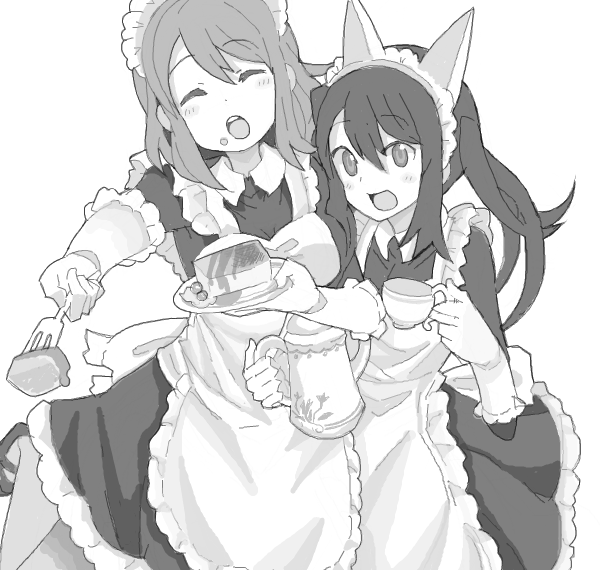 nakano azusa and hirasawa yui (k-on!) drawn by kuzu_kow
