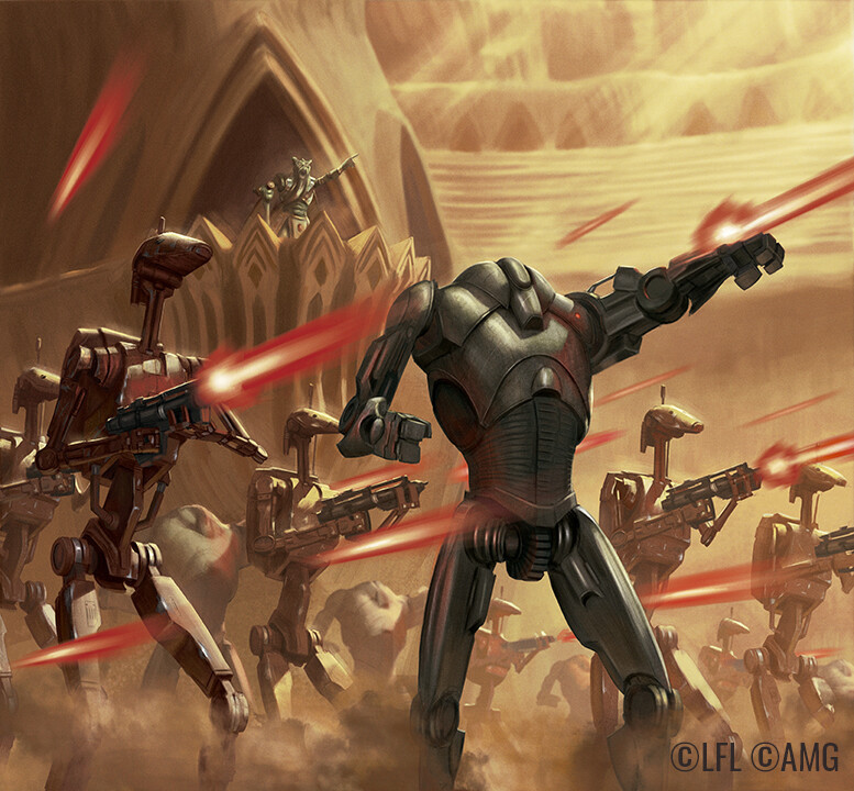 b1 battle droid and b2 battle droid (star wars and 1 more) drawn by wilmar_ballespi