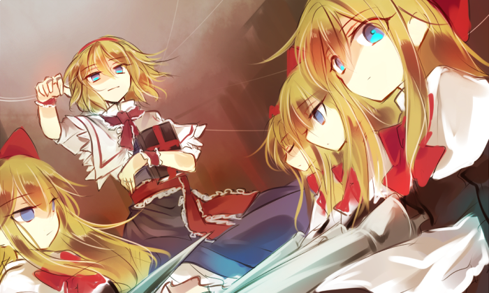 alice margatroid and shanghai doll (touhou) drawn by kutsuki_kai