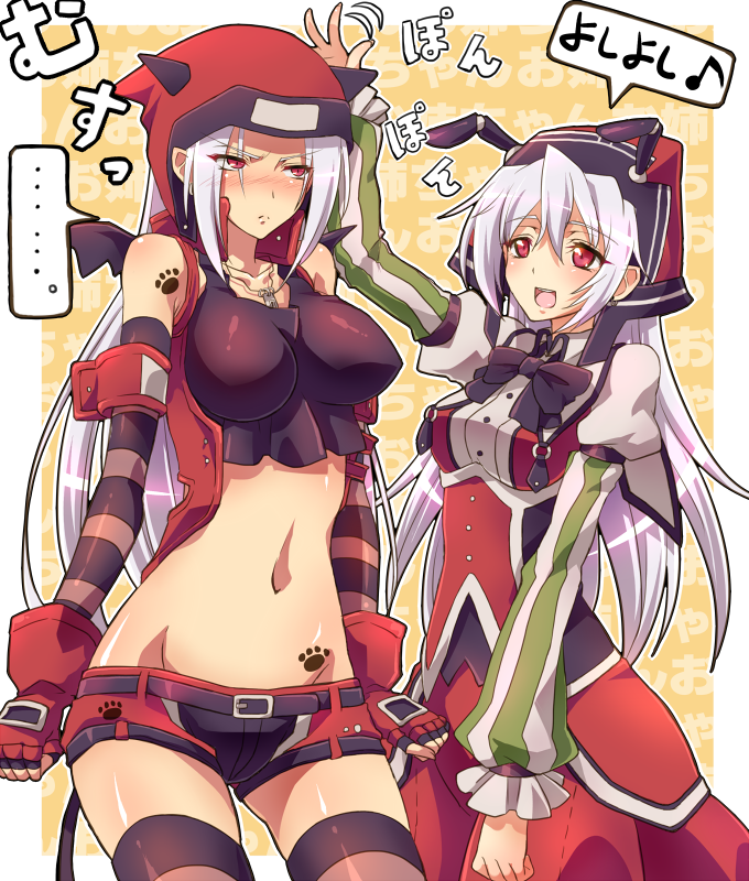 chloe fleurage and chlosinde lemoine (original) drawn by mochimako_(mushikera_hoi2)