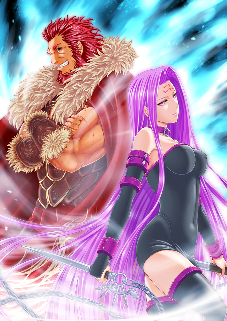 medusa and iskandar (fate and 2 more) drawn by yuki1977