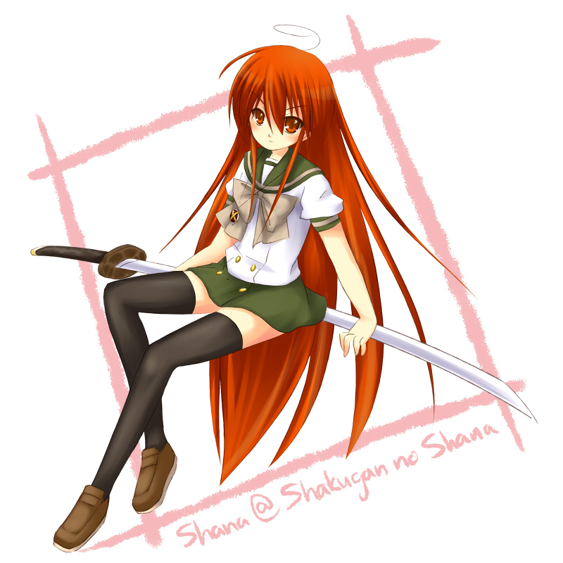 shana and alastor (shakugan no shana) drawn by piku