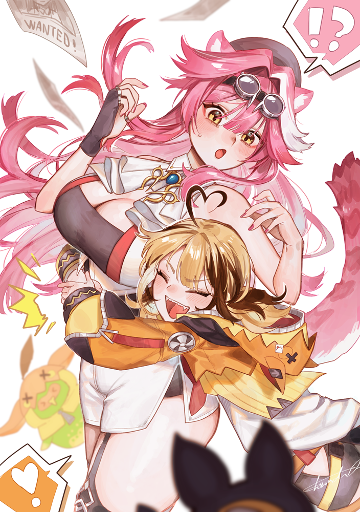 raora panthera, gigi murin, and popo (hololive and 1 more) drawn by akari0120_s