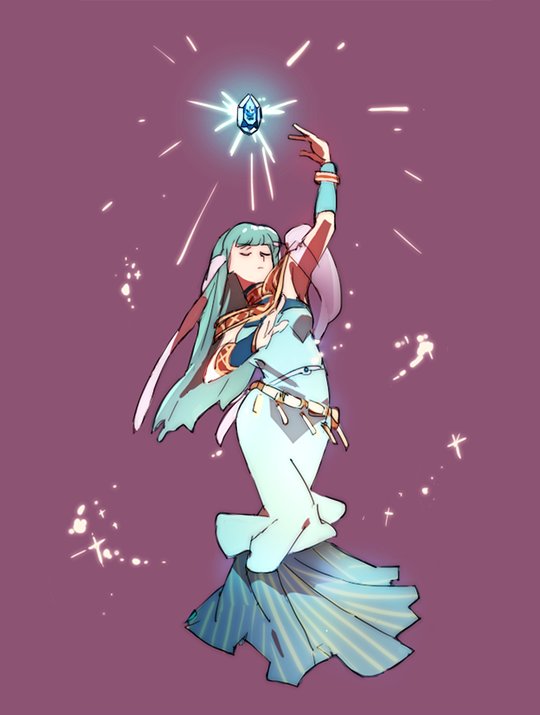 ninian (fire emblem and 2 more) drawn by gemi