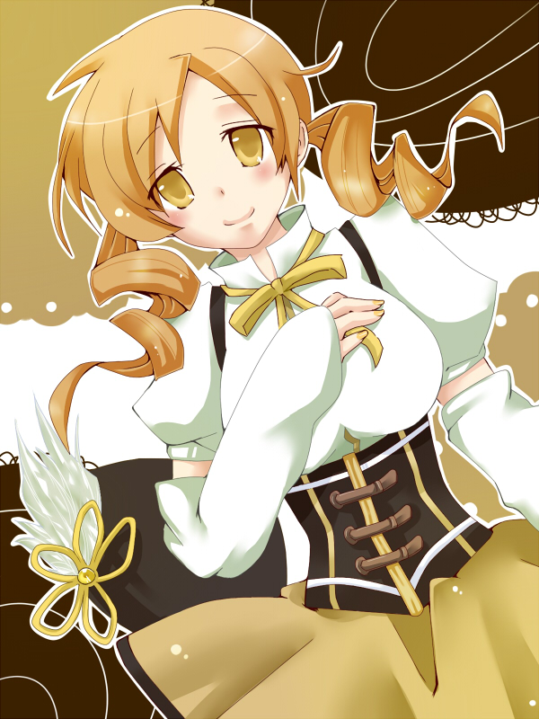 tomoe mami (mahou shoujo madoka magica) drawn by asomaru