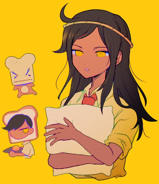 doughie, biscuit, and slice (omori) drawn by g_tsurius