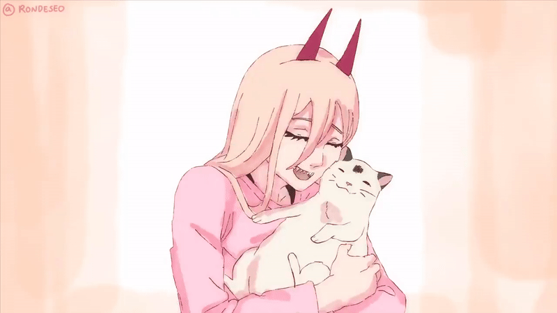 power and meowy (chainsaw man) drawn by rune_(rondeseo)
