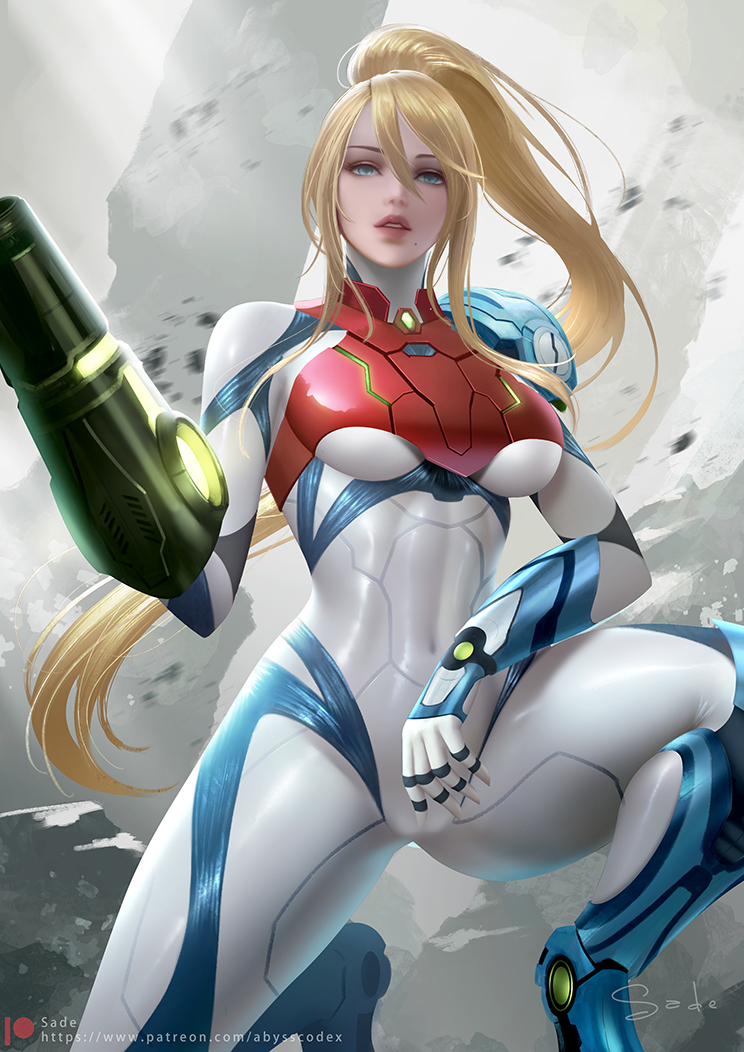 samus aran (metroid and 1 more) drawn by sade_abyss