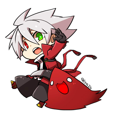 ragna the bloodedge and dead spike (blazblue) drawn by kuro_yuzu
