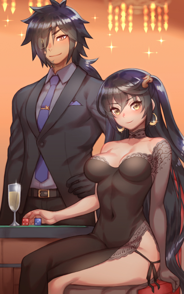 velvet crowe and rokurou rangetsu (tales of and 1 more) drawn by folks_(nabokof)