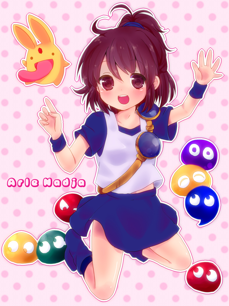 arle nadja, puyo, and carbuncle (puyopuyo and 1 more) drawn by ch1se