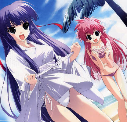 milfeulle sakuraba and karasuma chitose (galaxy angel) drawn by shintarou