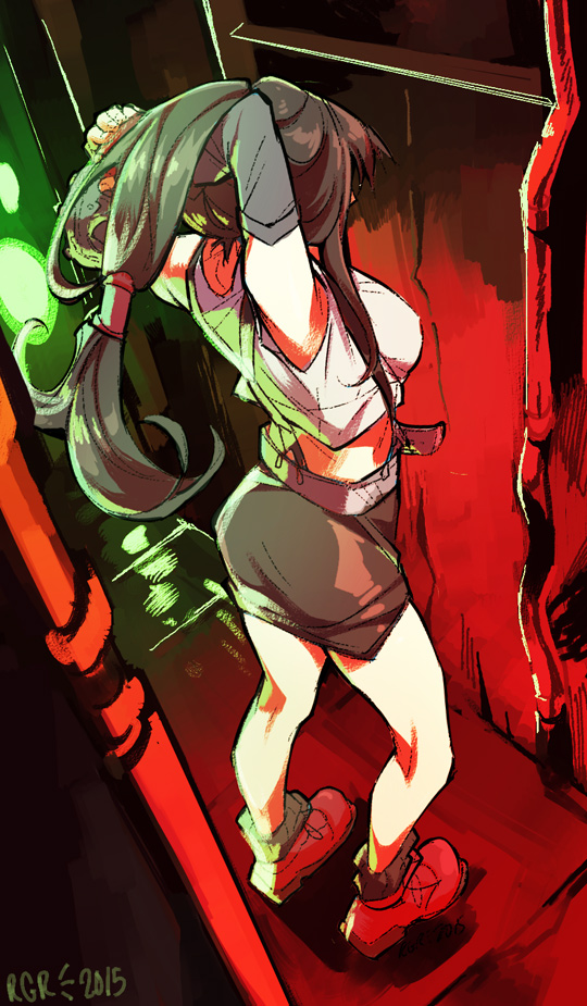 tifa lockhart (final fantasy and 1 more) drawn by soapoverflow