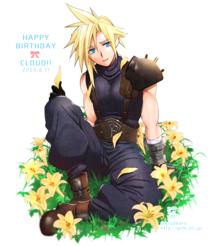cloud strife (final fantasy and 1 more) drawn by krudears