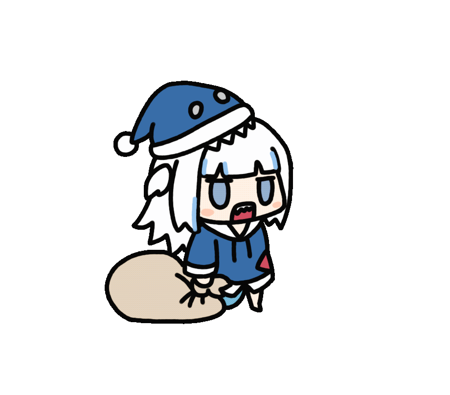 gawr gura (hololive and 1 more) drawn by fuwafuwa_35