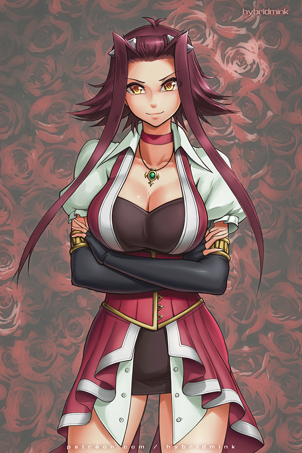 izayoi aki (yu-gi-oh! and 1 more) drawn by hybridmink