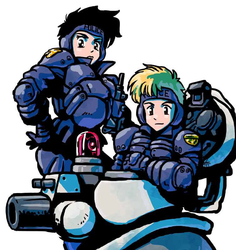 leona ozaki and al'cu ad solte (dominion) drawn by yoh_(yoh_ill)